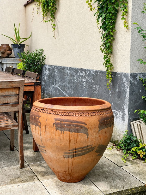 Sehr große antike spanische Terrakotta-Tinaja (Cocios) – Artisan, Dekorative Objekte, Ceramic (photo 2 of 9)
