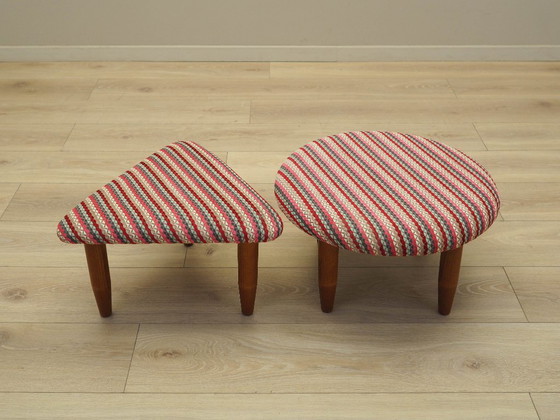 Image 1 of Ensemble de deux repose-pieds, design danois, années 1990, fabrication : Danemark