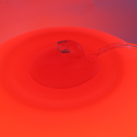 Image 1 of Prisma Red Apple Glass Lamp