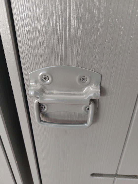 Image 1 of WOOOD nachtkastjes Kluis staalgrijs 2 stuks