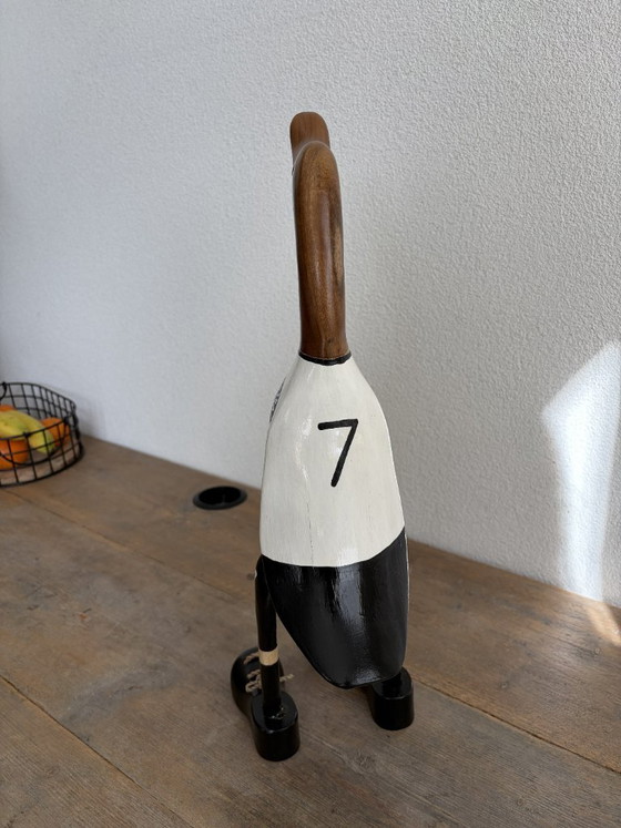 Anatra da calcio in legno fatta a mano | Oggetto decorativo | 43 cm – Oggetti decorativi (photo 7 of 8)