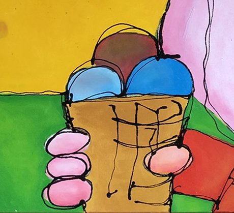 Image 1 of Peinture "Le glacier" #1