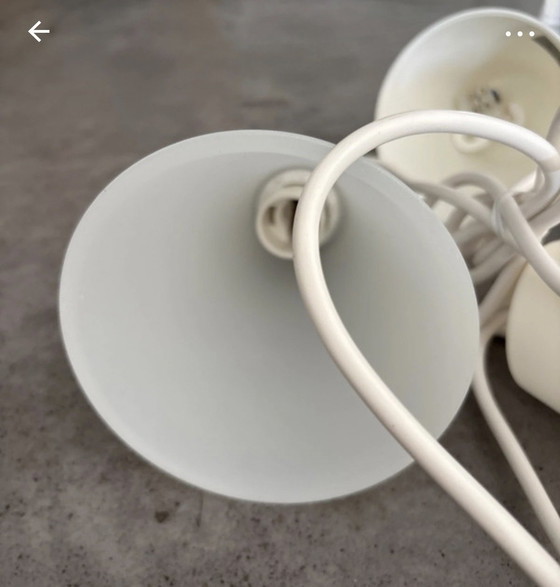Image 1 of Vintage IKEA Tretakt lampen wit melkglas