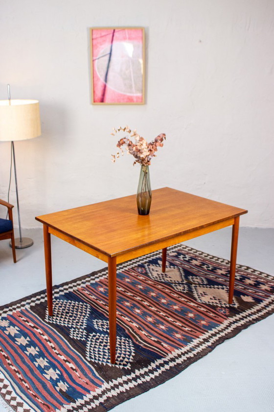 Image 1 of Vintage teak dining table, Danish Mid Century 1960s