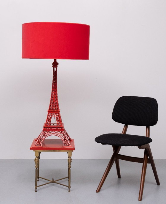 Image 1 of Magnifique lampe Tour Eiffel rouge extra large fabriquée par EICHHOLTZ