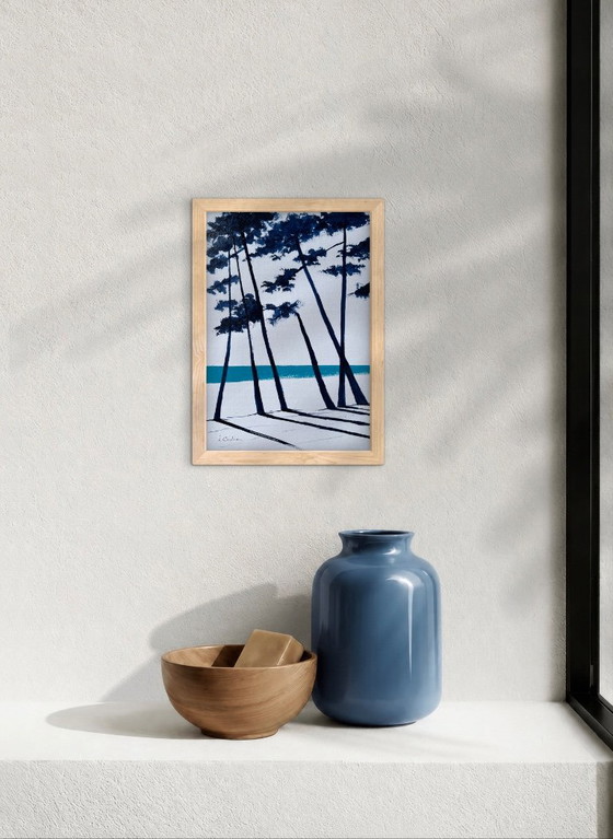 Ink and acrylic on framed paper. – Paintings & Drawings (photo 8 of 9)