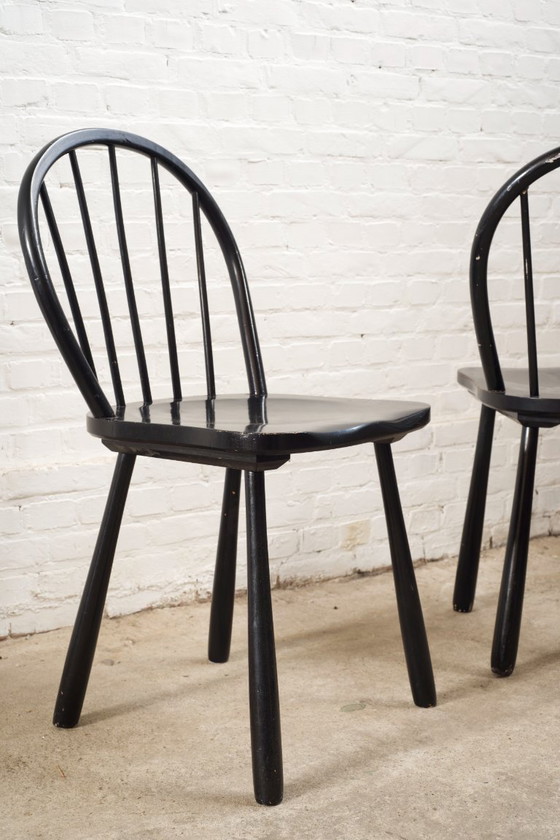 Image 1 of 6 sedie da pranzo "Windsor" di Jørgen Anker Heegaard, Fritz Hansen, 1940