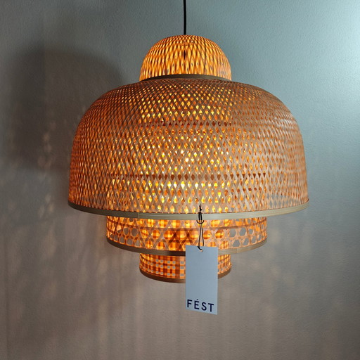 Abe Bamboe Hanglamp - 50 X 50 X 50 Cm - Fést Amsterdam