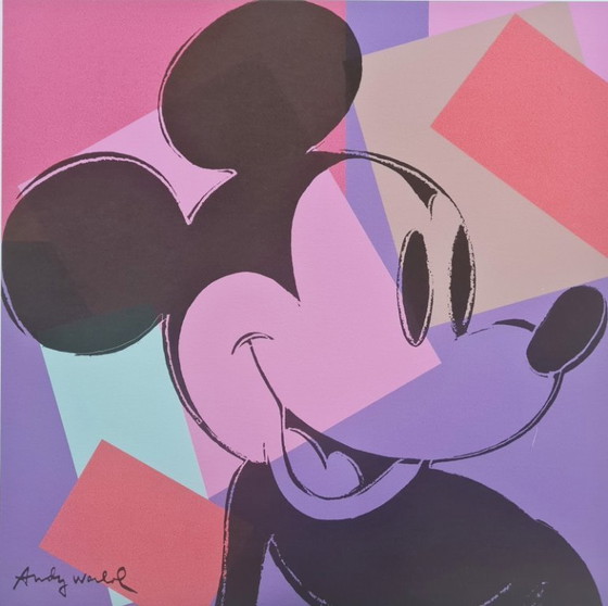 Image 1 of D'après Andy Warhol, Mickey Mouse, années 1980, lithographie