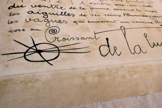 Image 1 of L’été Poème-image Soleil et Lune de Joan Miró 1927 - Affiche 50 × 70 cm