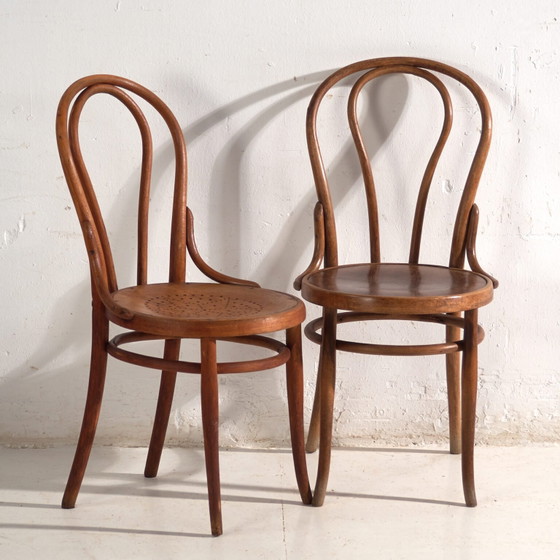 Pair of antique chairs in Thonet bentwood – Central Europe, circa 1930 #9 – Dining chairs (photo 8 of 40)