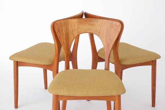 Image 1 of Set of 6 Niels Koefoed “Peter” Teak Dining Chairs, Denmark 1960s–1970s | Danish Mid-Century Modern Vintage Chairs