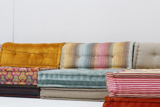 Image 1 of Divano Roche Bobois Mah Jong Missoni design di Hans Hopfer, set di 15