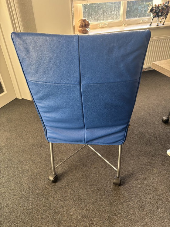 10 x Montis Chapplin Blu – Sedie da pranzo, Leather (photo 2 of 5)