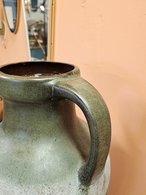 Vaso Vintage Tedesco Occidentale Vaso da Terra Verde – Vasi, Ceramic (photo 4 of 7)