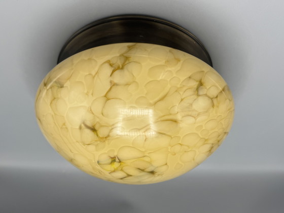 Image 1 of Marbled ceiling lamp with a warm appearance