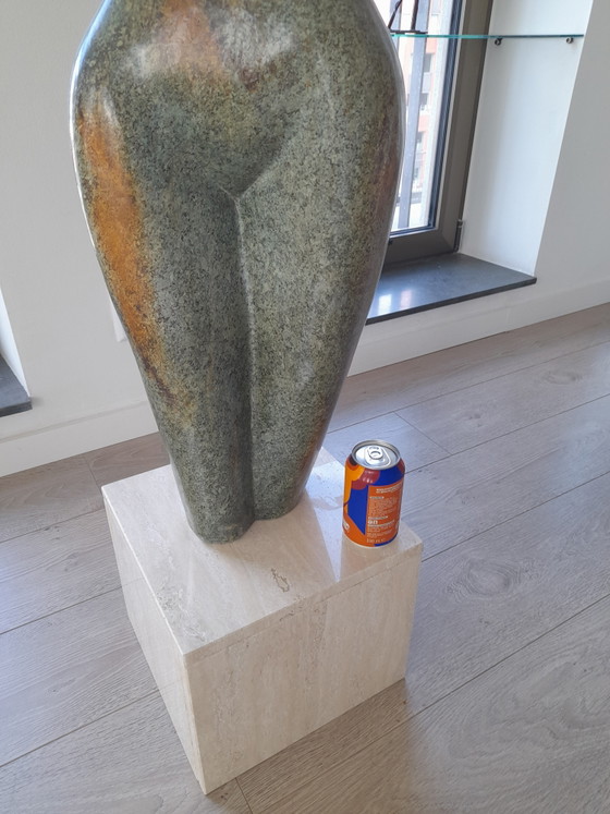 Uniek groot sculptuur unica 110 cm hoog – Beeldhouwkunst, Stone (photo 3 of 12)