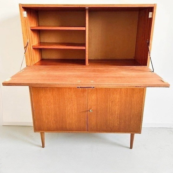 Image 1 of Vintage deens design mid-century secretaire kast 1960's