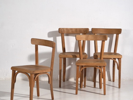 Chaises Thonet style vintage (c.1940). Lot de 4 pièces #2 – Chaises de salle à manger (photo 2 of 40)