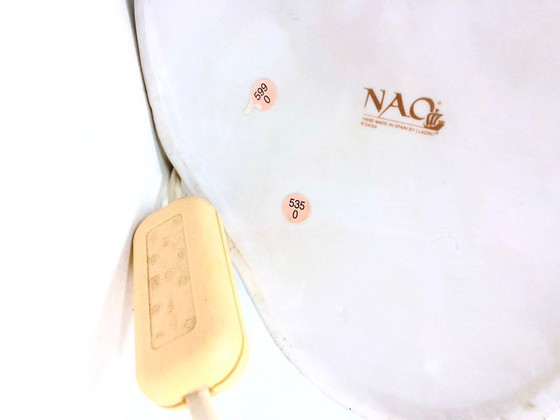 Image 1 of Lampada da tavolo scultorea in porcellana 2 cigni design Fulgencio Garcia per NAO