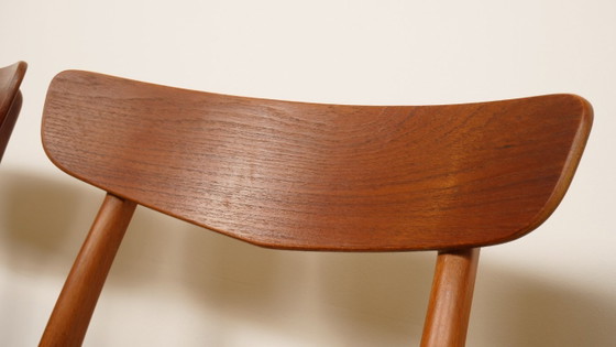 Image 1 of 6 x Dining Chair | Farstrup | Model 210 | Newly upholstered | Green