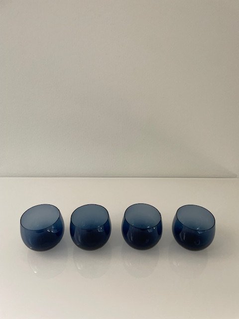 Image 1 of Set of 4 Vintage Design Cocktail Glasses - "Marja" Series by Nuutajärvi Finland, 1970s