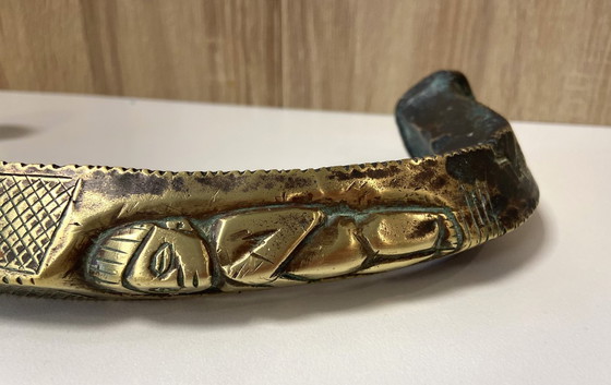 Image 1 of Arte etnica africana, Grand Torque, moneta di prestigio, regione del Congo, XIX secolo