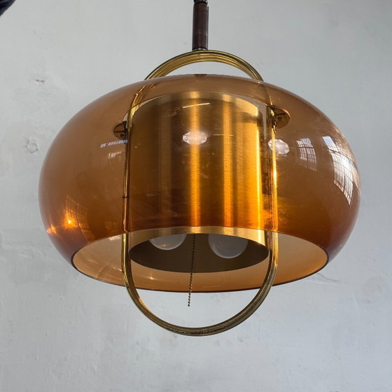 Image 1 of Lampe suspendue Temde Leuchten, années 1970 – Design suisse/allemand