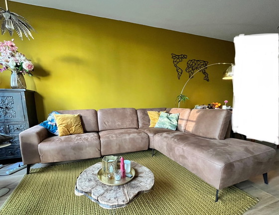 Image 1 of Elegante taupe hoekbank – uitstekende staat