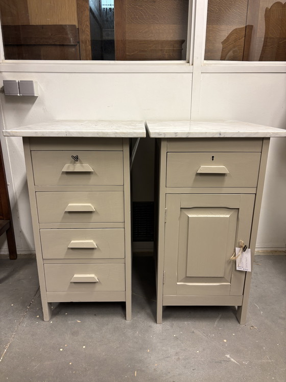 Image 1 of Vintage bedside tables / cabinets