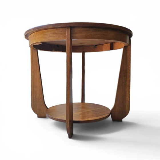 Art Deco Eichen-Beistelltisch 1930er Jahre – Beistelltische (photo 11 of 15)