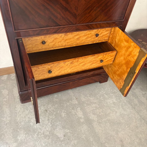 Mahoniehouten en esdoornhouten secretair bureau – Kledingkasten, Wood (photo 4 of 9)