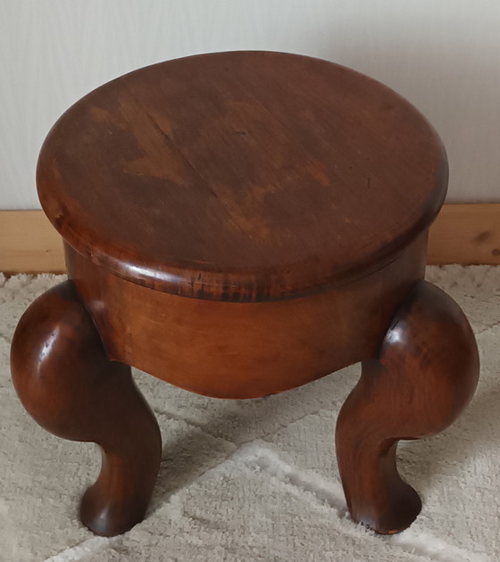 Image 1 of Antique Walnut Piano Stool