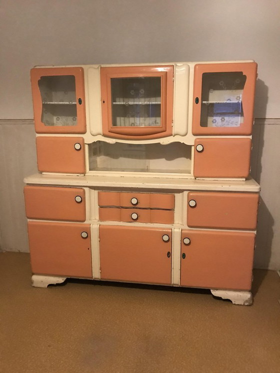 Art Deco Hungarian Buffet Cupboard, 1930 – Sideboard, Glass (photo 3 of 11)