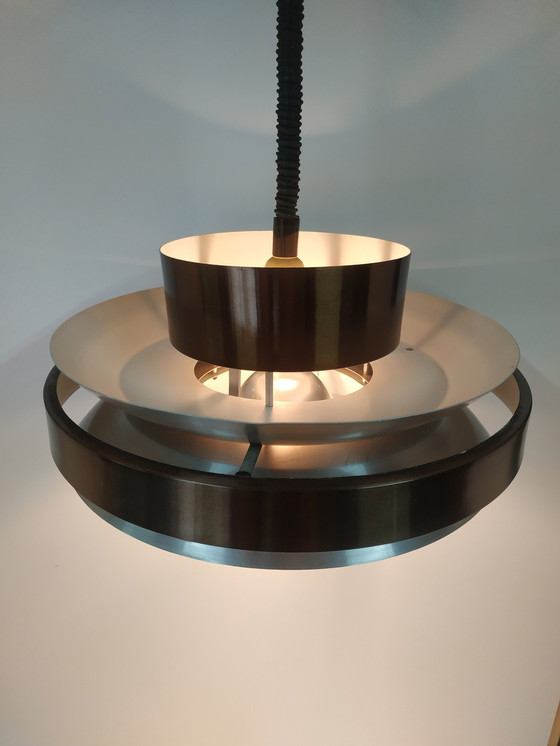 Image 1 of Scandinavian style ceiling design ring lamp by Herda, 60-70s (adjustable in height)