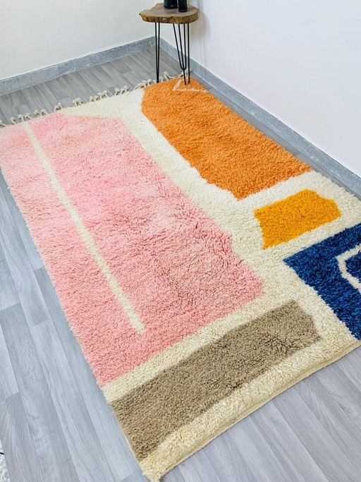 Alfombra tejida a mano de pura lana, hecha por encargo, tamaño 1,5/2,5 m – Alberto Bazzani (photo 2 of 5)