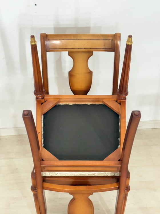 Image 1 of Lot de 6 chaises Warrings de haute qualité / Chaises de salle à manger vintage / Chaises de cuisine en bois de cerisier