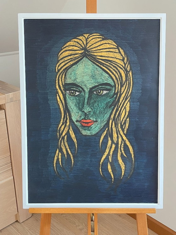 Rudi Pillen - Retrato – Pinturas y dibujos, Wood (photo 7 of 8)