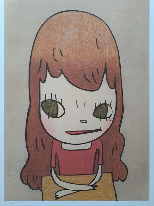 Dopo Nara Yoshitomo, Just a Little, anni '90, litografia in edizione limitata