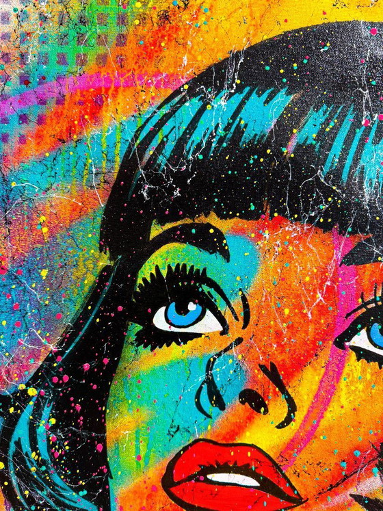 Image 1 of GONGAS - Neon Muse - Tela d'artista