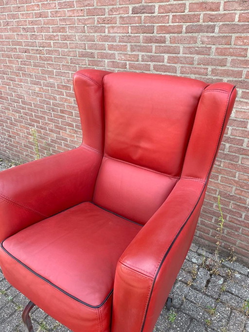 Silla Baxter Bergere con otomana, restaurada. – fauteuils, Wood, Leather (photo 2 of 11)