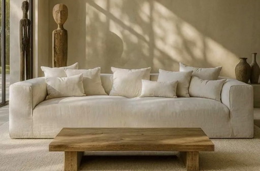 Sofa 100% Leinen, neu, unbenutzt