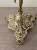 Candelabri barocchi in ottone massiccio, stile Luigi XV, con cherubini e putti