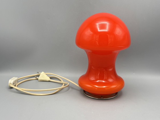 Image 1 of Orange mushroom lamp in Space Age style