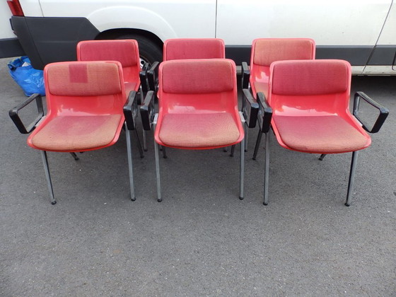 Image 1 of 6 Chaises Modus Osvaldo Borsani SM 203 para Tecno