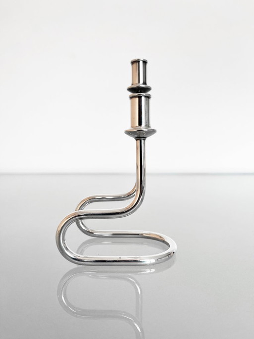 chandelier vintage Maestri Italy plaqué argent