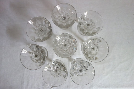 Image 1 of 8 coupes à champagne Baccarat modèle Tourville