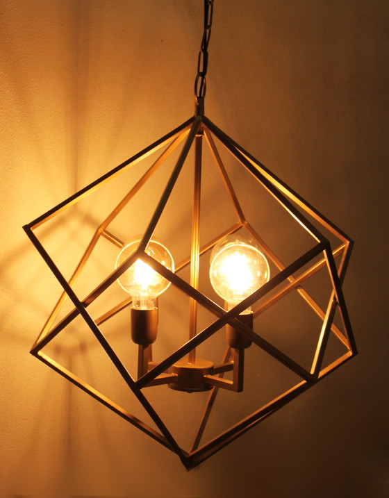 Image 1 of Moderne kroonluchter, 3 kaarslampen, 20e eeuw