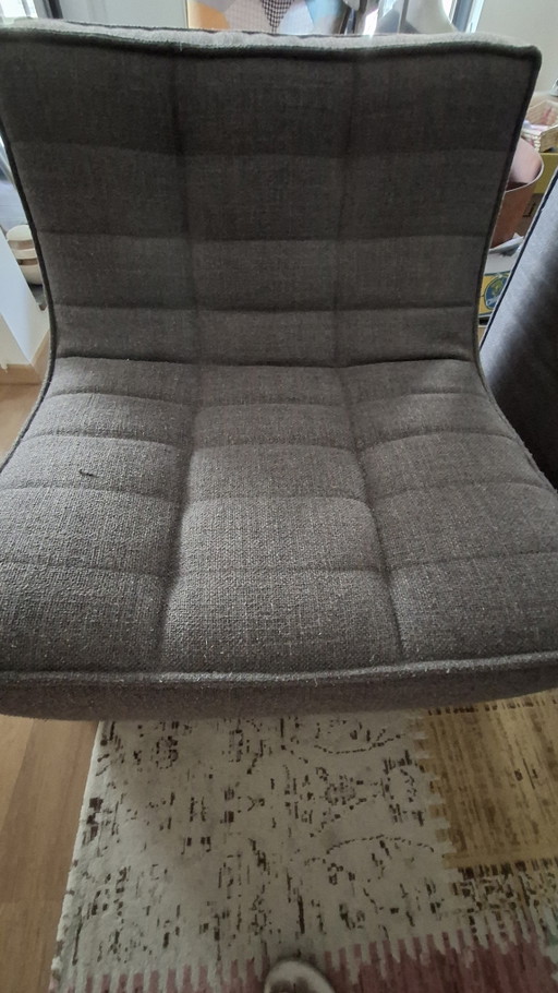 Ethnicraft 1 Seat N701 Dark Grey – fauteuils, Textile
