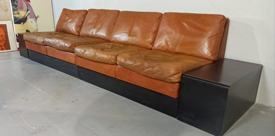 Image 1 of Divano modulare in pelle vintage COR
